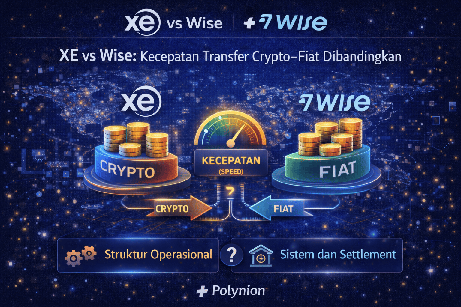 XE vs Wise: Kecepatan Transfer Crypto–Fiat Dibandingkan