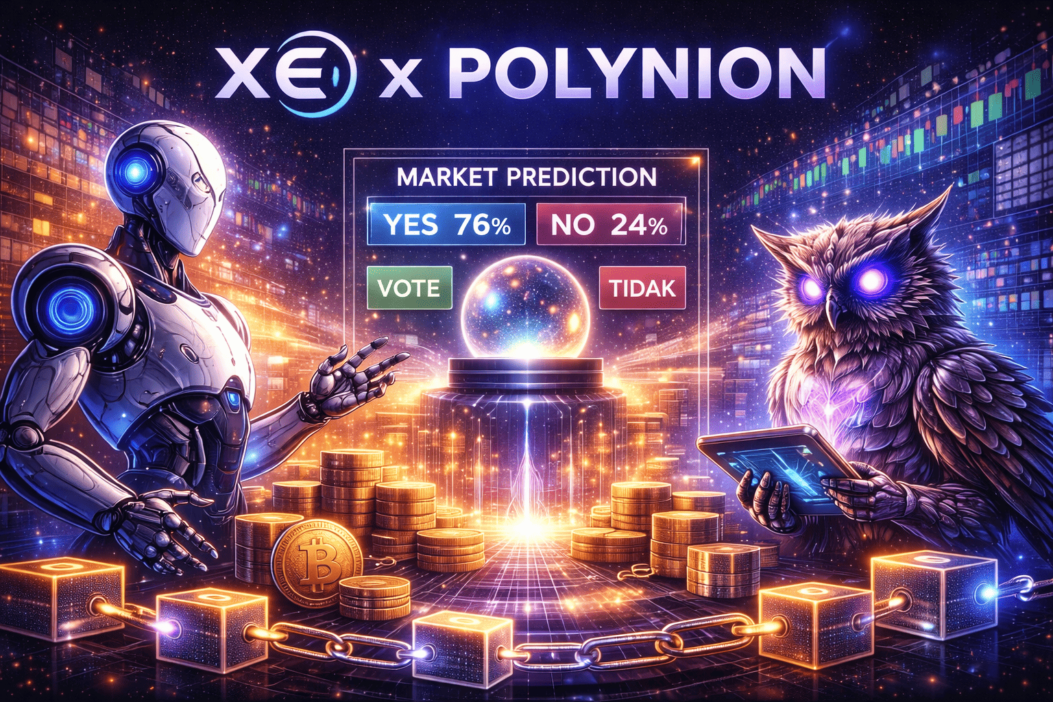 XE x Polynion oracle data market prediction