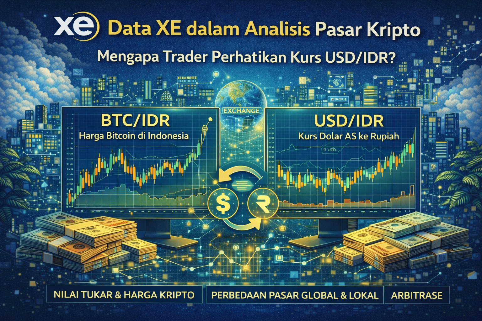Data XE Pasar Kripto: Pengaruh Kurs USD/IDR bagi Trader Indonesia