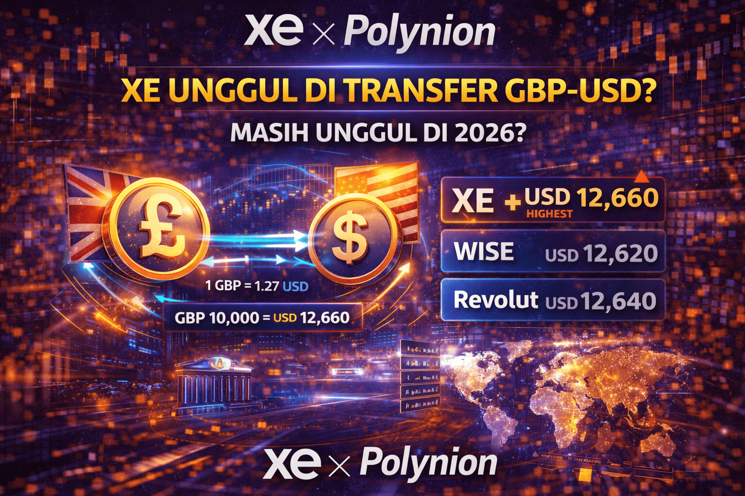 XE Transfer GBP USD, Masih Unggul di 2026?