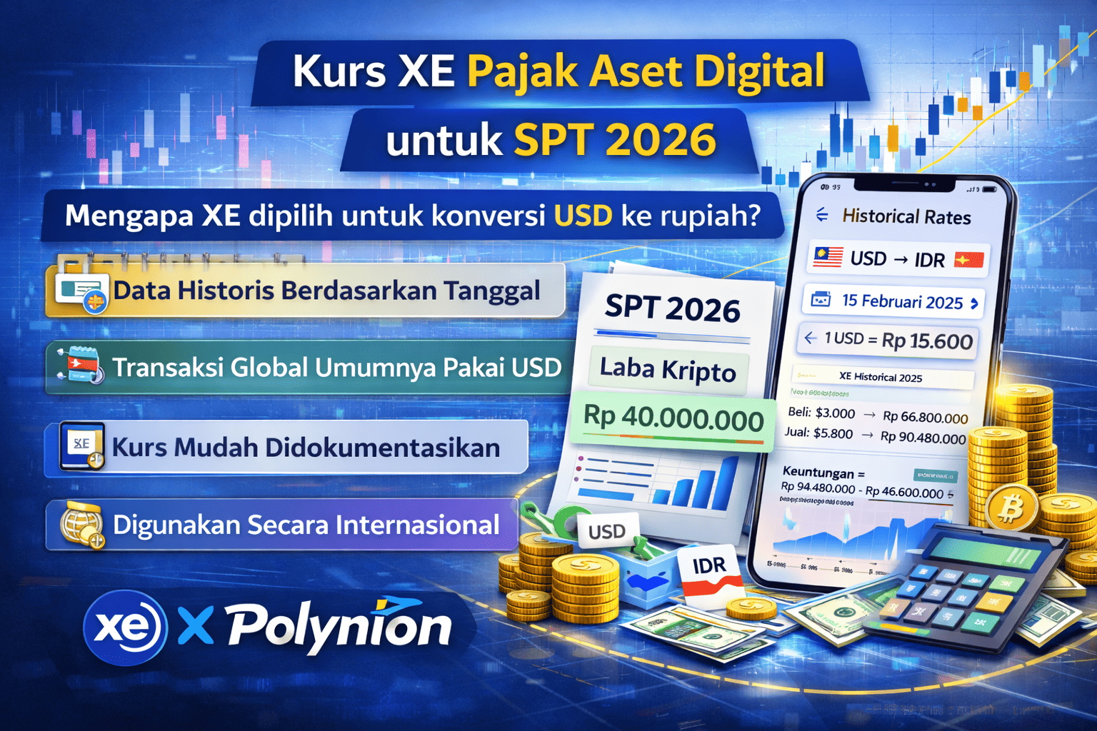 Kurs XE Pajak Aset Digital untuk SPT 2026