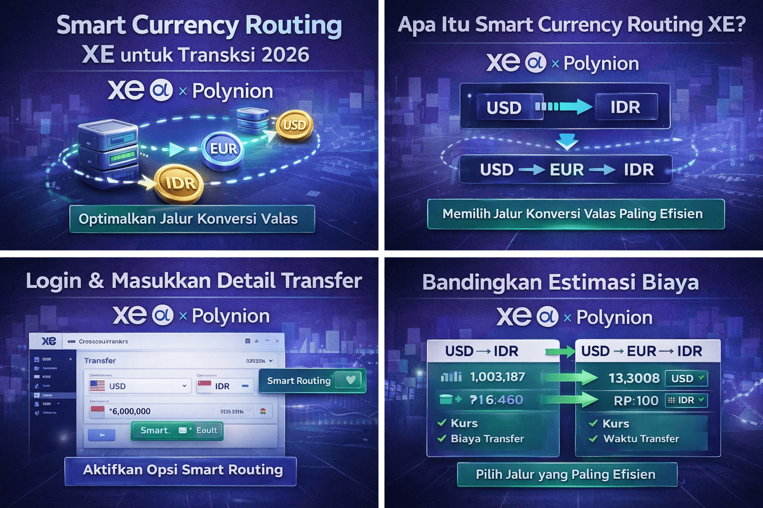Smart Currency Routing XE untuk Transaksi 2026